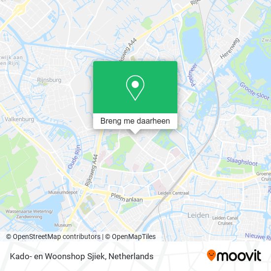 Kado- en Woonshop Sjiek kaart