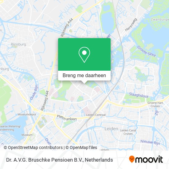Dr. A.V.G. Bruschke Pensioen B.V. kaart