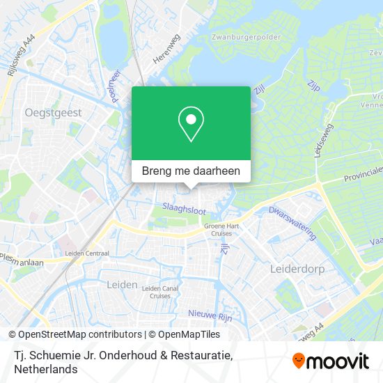 Tj. Schuemie Jr. Onderhoud & Restauratie kaart
