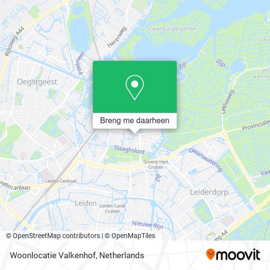 Woonlocatie Valkenhof kaart