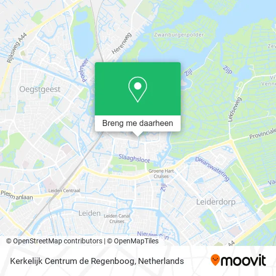 Kerkelijk Centrum de Regenboog kaart