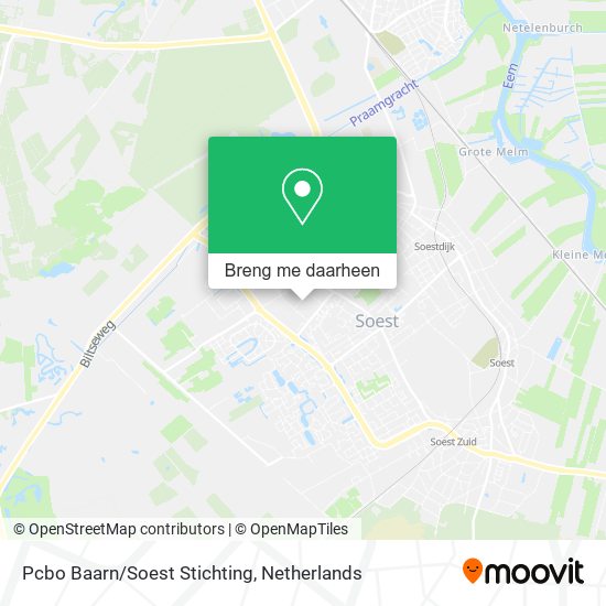 Pcbo Baarn/Soest Stichting kaart