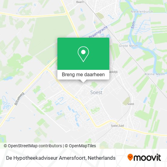 De Hypotheekadviseur Amersfoort kaart