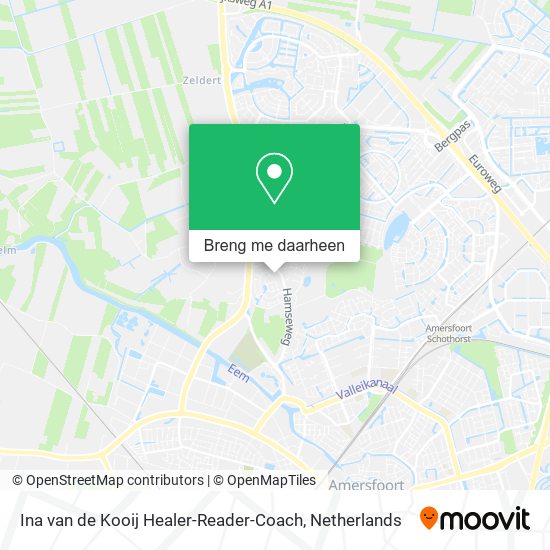 Ina van de Kooij Healer-Reader-Coach kaart