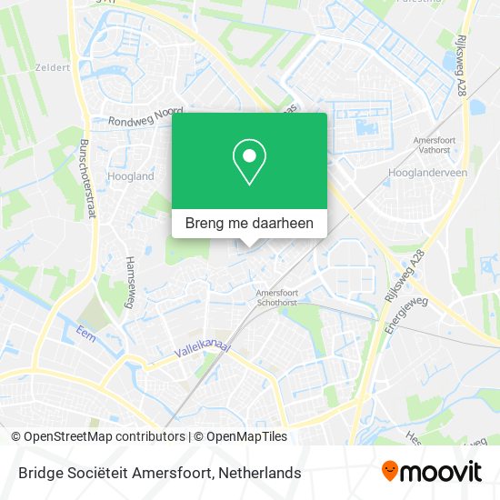 Bridge Sociëteit Amersfoort kaart