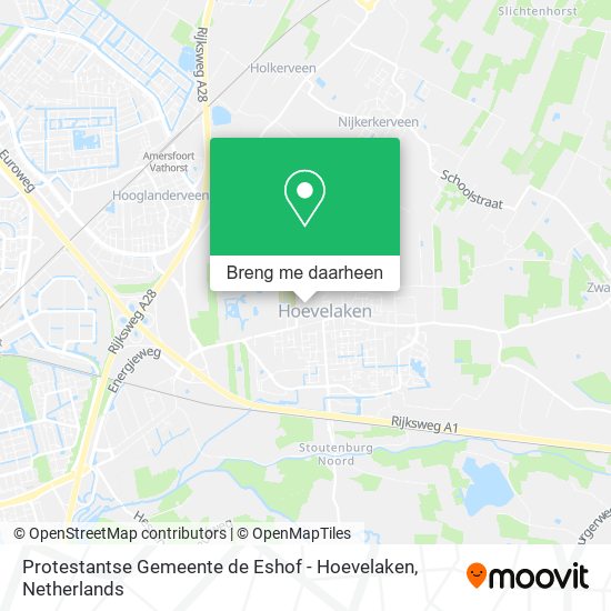 Protestantse Gemeente de Eshof - Hoevelaken kaart