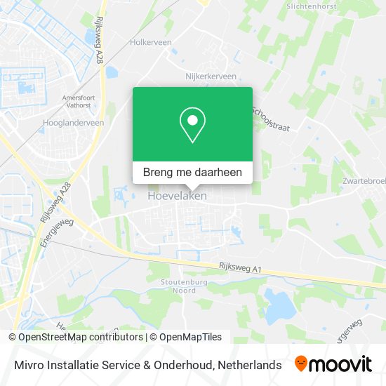 Mivro Installatie Service & Onderhoud kaart