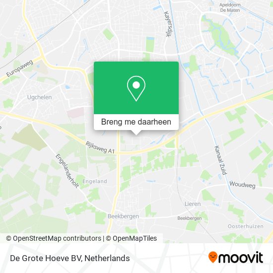 De Grote Hoeve BV kaart