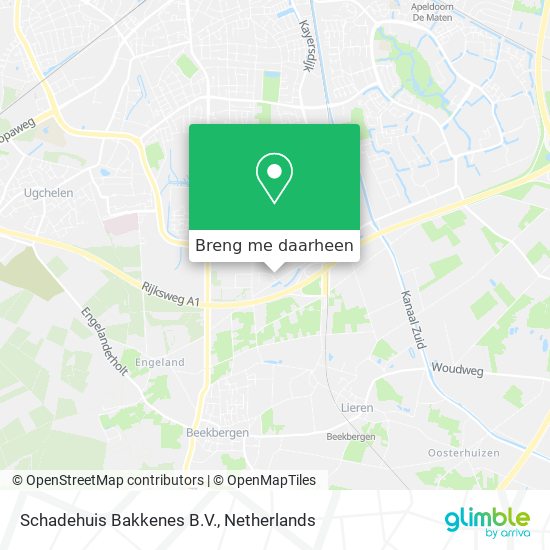 Schadehuis Bakkenes B.V. kaart