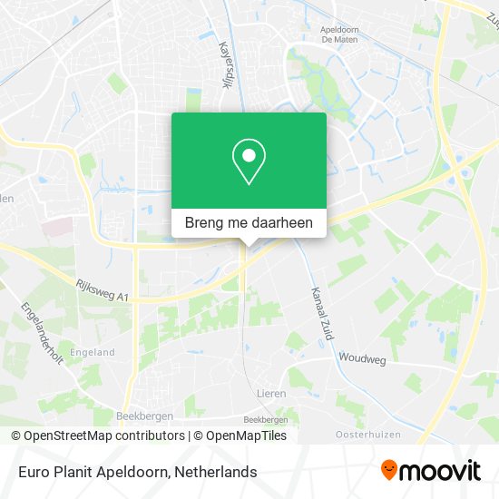 Euro Planit Apeldoorn kaart