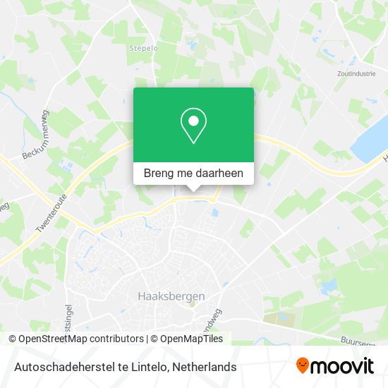 Autoschadeherstel te Lintelo kaart