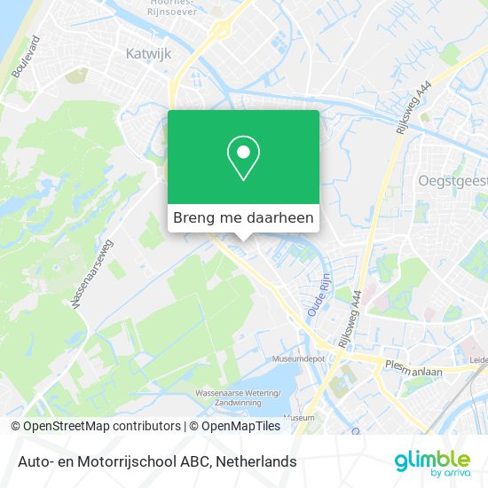 Auto- en Motorrijschool ABC kaart