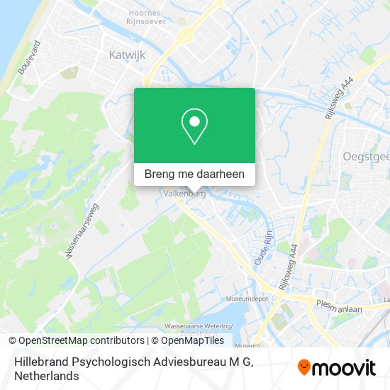 Hillebrand Psychologisch Adviesbureau M G kaart