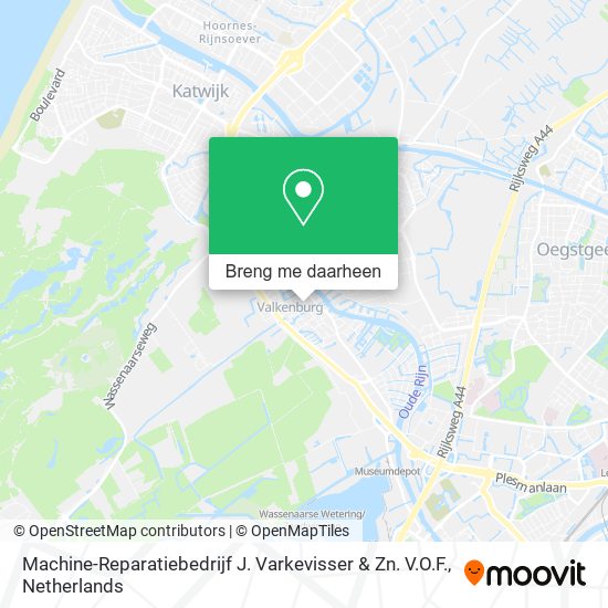 Machine-Reparatiebedrijf J. Varkevisser & Zn. V.O.F. kaart