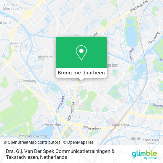 Drs. G.j. Van Der Spek Communicatietrainingen & Tekstadviezen kaart