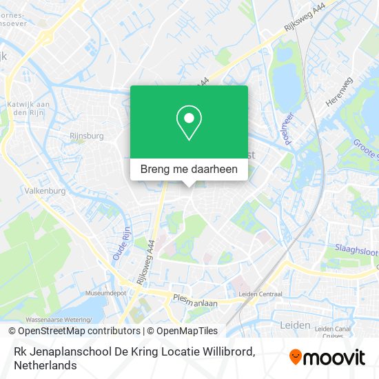 Rk Jenaplanschool De Kring Locatie Willibrord kaart