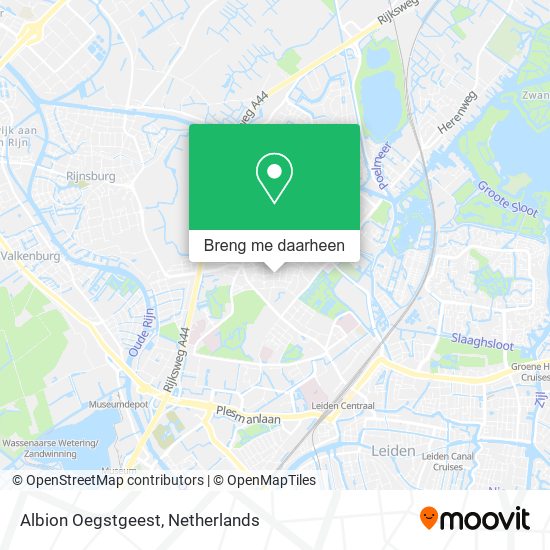 Albion Oegstgeest kaart