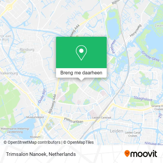 Trimsalon Nanoek kaart