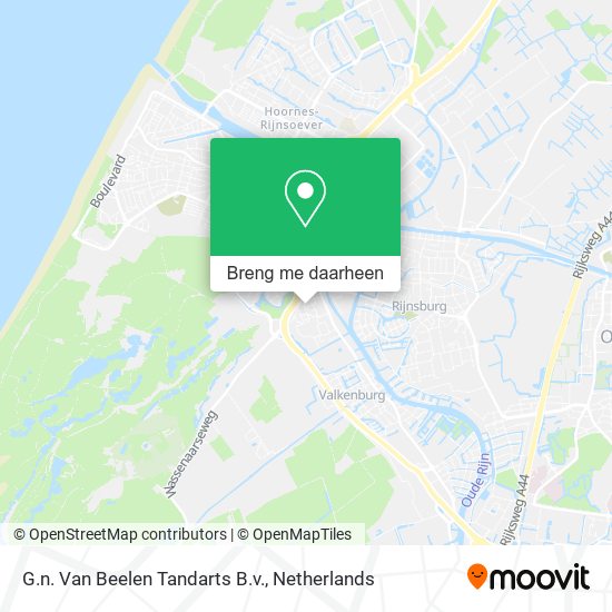 G.n. Van Beelen Tandarts B.v. kaart
