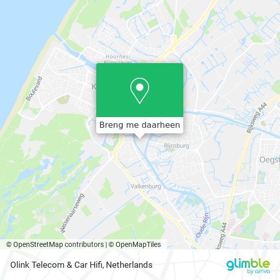 Olink Telecom & Car Hifi kaart