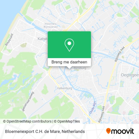 Bloemenexport C.H. de Mare kaart