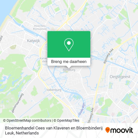 Bloemenhandel Cees van Klaveren en Bloembinderij Leuk kaart