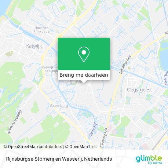 Rijnsburgse Stomerij en Wasserij kaart