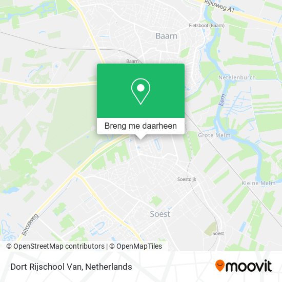 Dort Rijschool Van kaart