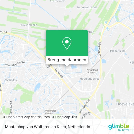 Maatschap van Wolferen en Klerx kaart