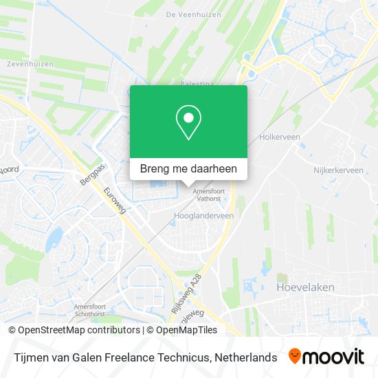 Tijmen van Galen Freelance Technicus kaart