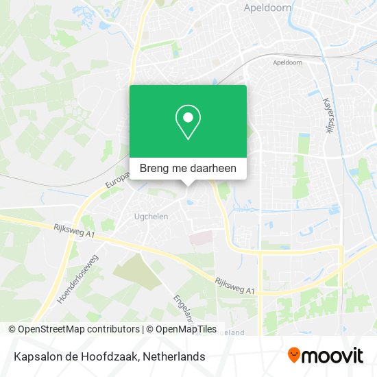 Kapsalon de Hoofdzaak kaart