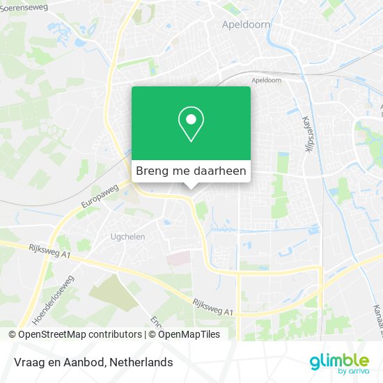 Vraag en Aanbod kaart