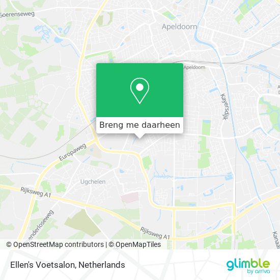 Ellen's Voetsalon kaart