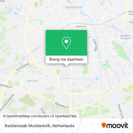 Beddenzaak Modderkolk kaart