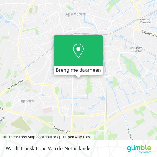 Wardt Translations Van de kaart