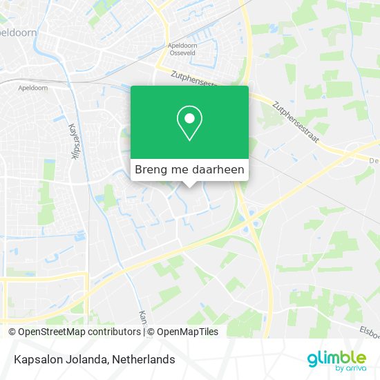 Kapsalon Jolanda kaart