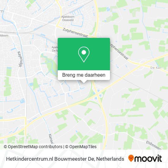 Hetkindercentrum.nl Bouwmeester De kaart