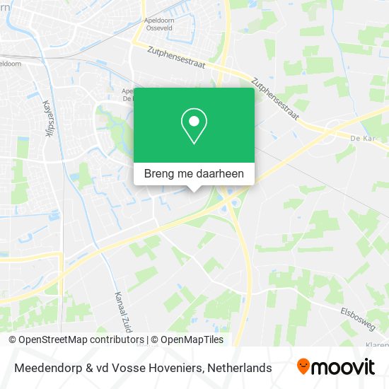 Meedendorp & vd Vosse Hoveniers kaart