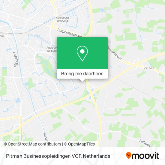 Pitman Businessopleidingen VOF kaart