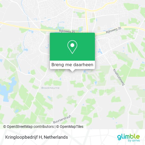 Kringloopbedrijf H kaart