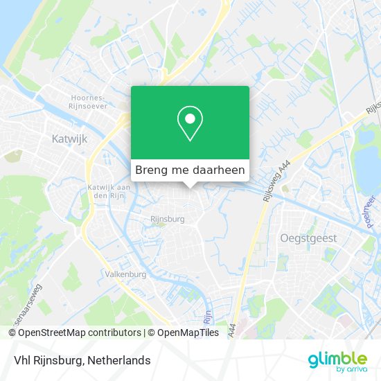 Vhl Rijnsburg kaart