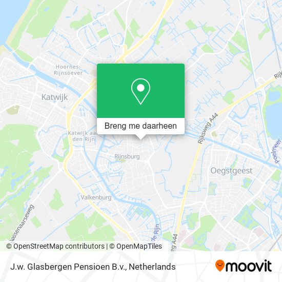 J.w. Glasbergen Pensioen B.v. kaart