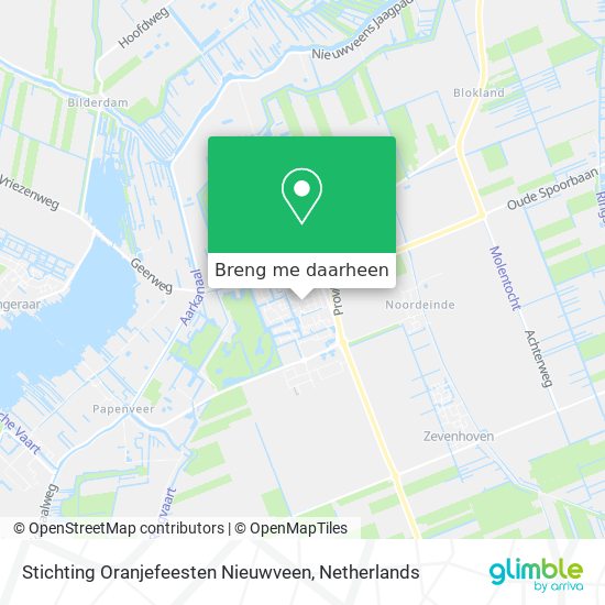 Stichting Oranjefeesten Nieuwveen kaart