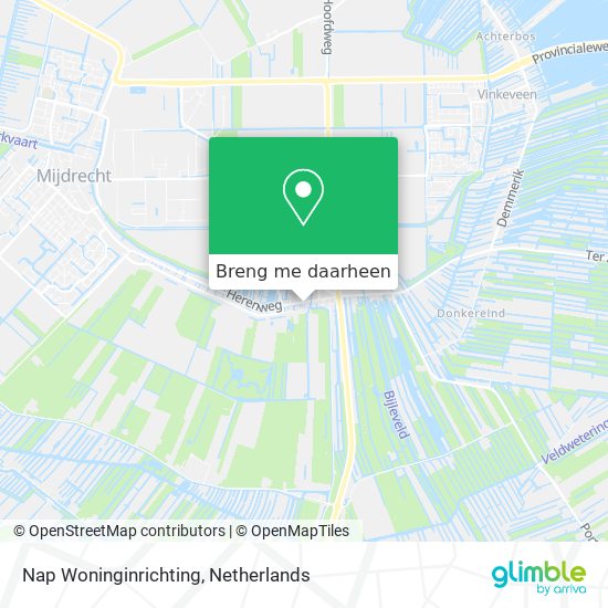 Nap Woninginrichting kaart