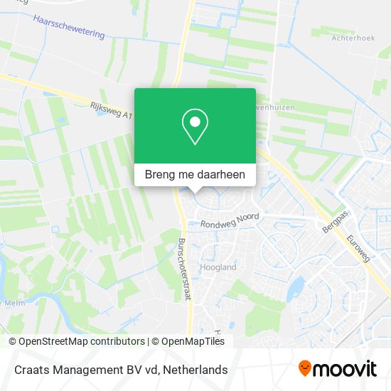 Craats Management BV vd kaart