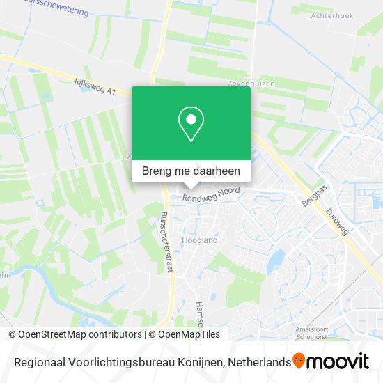 Regionaal Voorlichtingsbureau Konijnen kaart