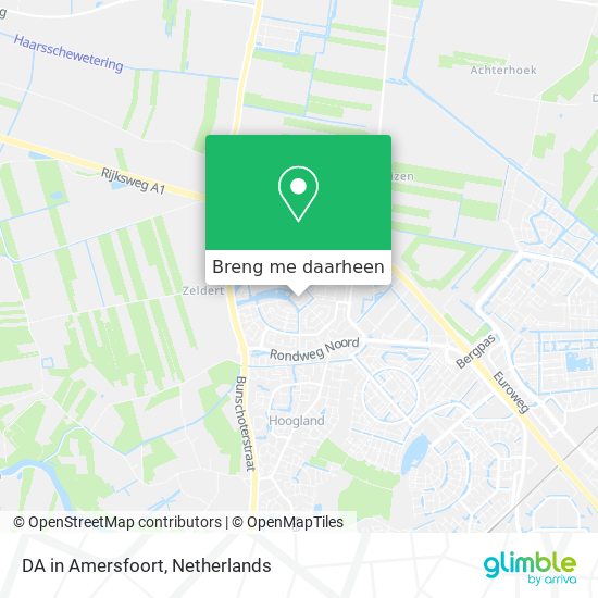 DA in Amersfoort kaart