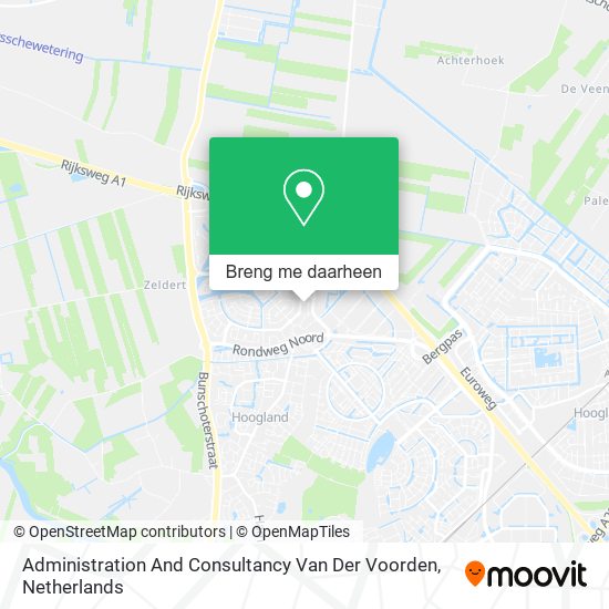 Administration And Consultancy Van Der Voorden kaart