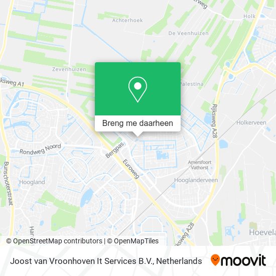 Joost van Vroonhoven It Services B.V. kaart