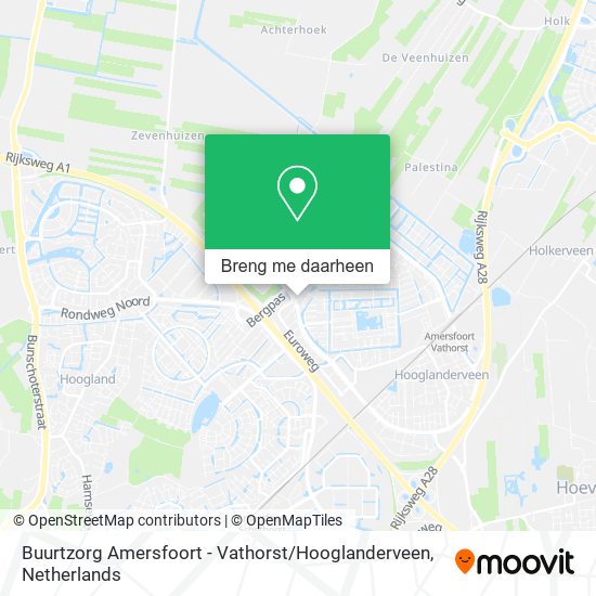 Buurtzorg Amersfoort - Vathorst / Hooglanderveen kaart